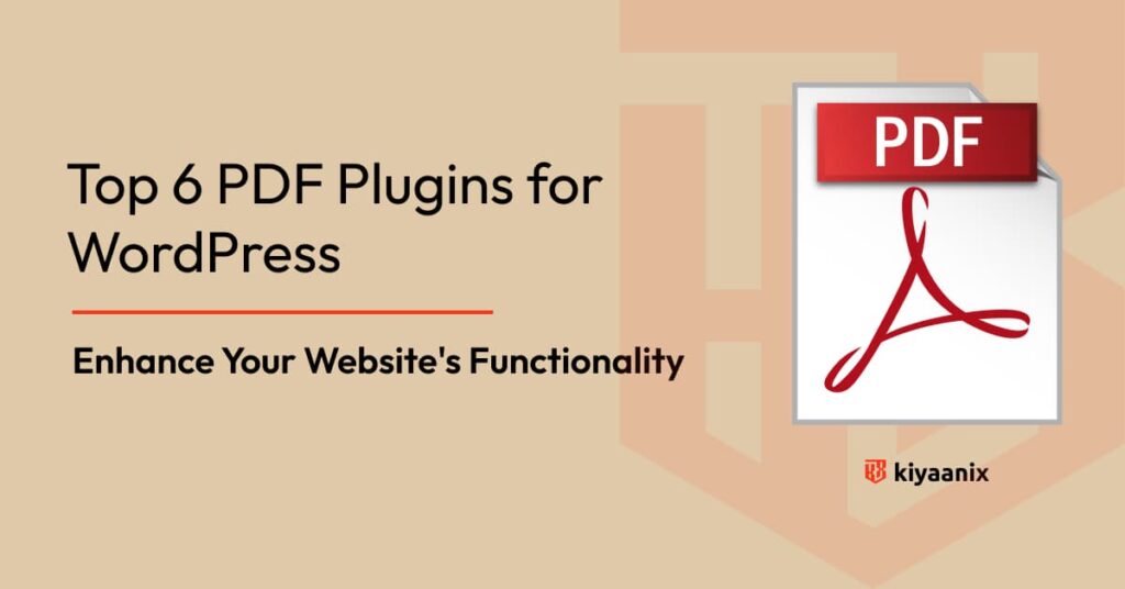 Top 6 PDF Plugins for WordPress